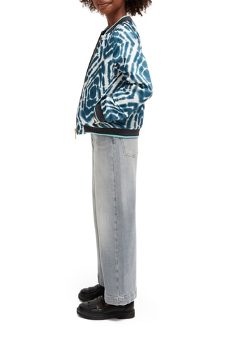 Veste réversible - Bleu cobalt et blanc