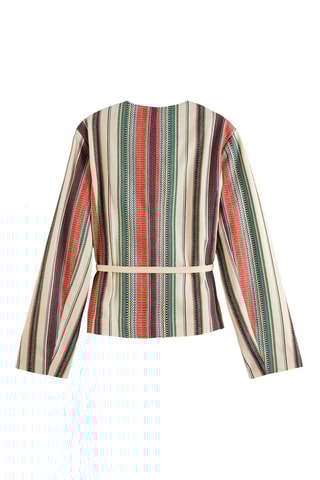 Casaco - Amarelo e vermelho-tijolo