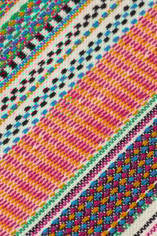 Casaco - Amarelo e vermelho-tijolo