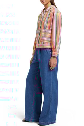 Casaco - Vermelho e azul-celeste