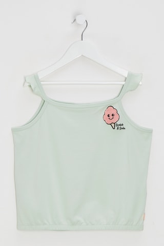 Camisola de alças - Verde-claro