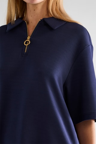 Vestido-polo - Azul-marinho