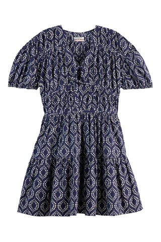 Vestido estilo patinadora - Azul-marinho