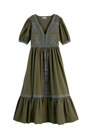 Vestido midi - Caqui