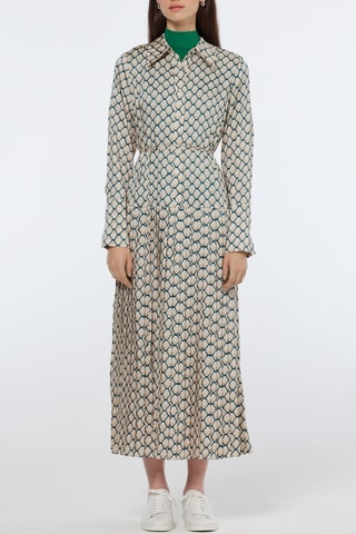 Vestido-camisa - Bege