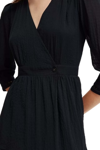 Vestido traçado - Preto