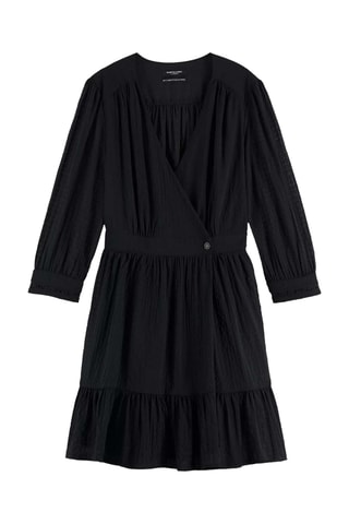 Vestido traçado - Preto
