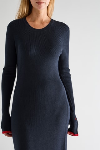 Vestido-camisola - Azul-marinho