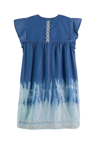 Vestido direito de ganga - Índigo