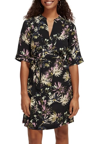 Vestido estilo patinadora loose  - Preto 