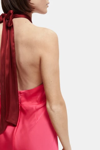 Vestido midi Fúcsia