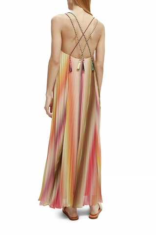 Vestido trapézio Bege