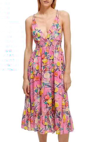 Vestido comprido Fúcsia