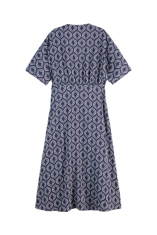 Vestido traçado - Azul-marinho