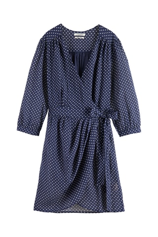 Vestido traçado - Azul-marinho