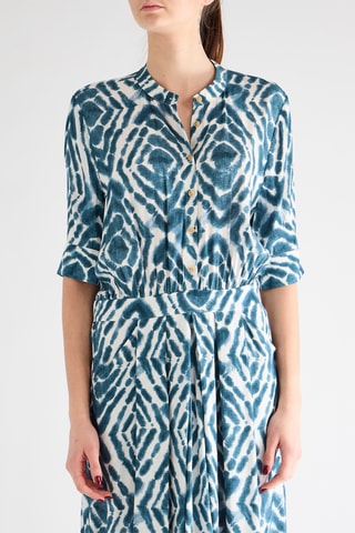 Vestido-camisa - Azul