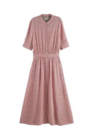 Vestido-camisa - Coral