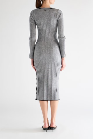 Vestido-camisola - Cinzento