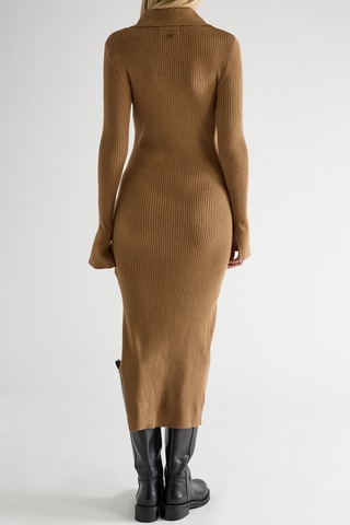 Vestido-camisola - Castanho