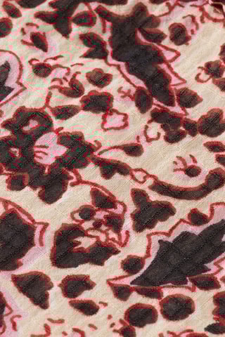 Vestido direito - Castanho e bege