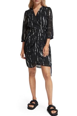 Vestido traçado - Azul-marinho