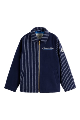 Blouson en laine - Bleu marine