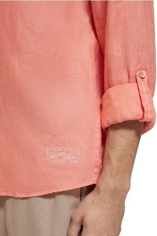 Camisa em linho - Coral