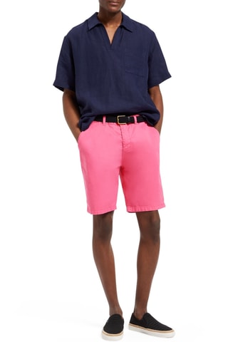 Camisa em linho - Azul-marinho