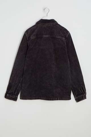 Sobrecamisa em veludo - Cinzento-escuro