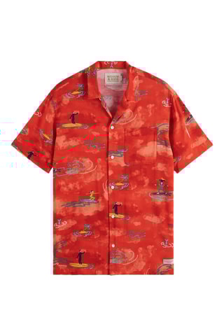 Camisa regular - Vermelho