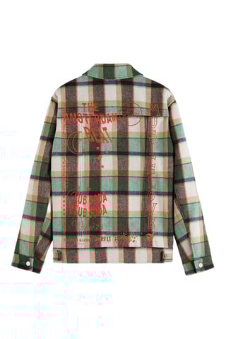 Sobrecamisa em lã - Verde