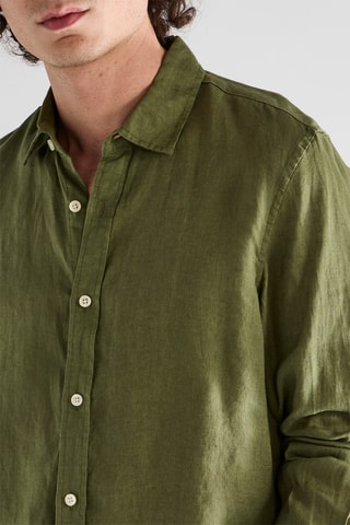 Camisa em linho - Verde
