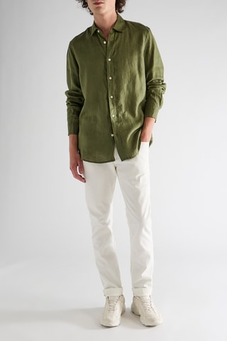 Camisa em linho - Verde