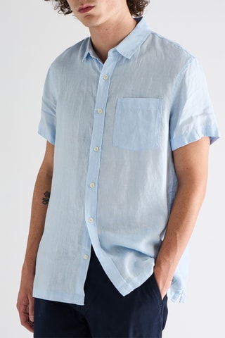 Chemise en lin - Bleu clair
