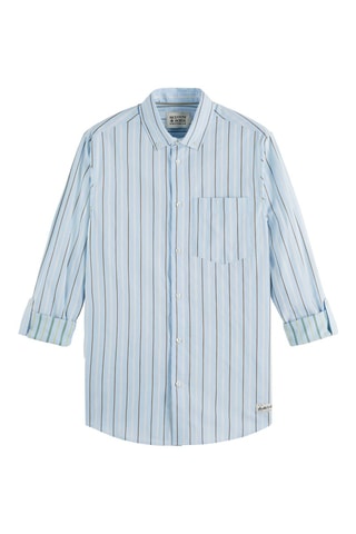 Camisa regular - Azul-claro