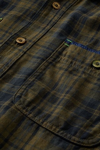 Camisa regular - Verde-escuro