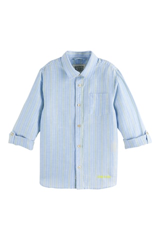 Camisa em linho - Azul