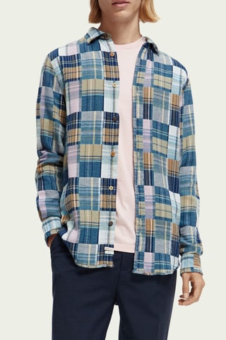 Camisa regular - Azul-marinho