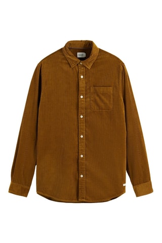 Camisa em veludo - Castanho