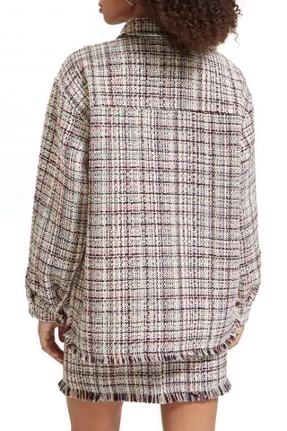 Sobrecamisa em tweed - Cru