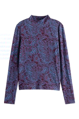 Camisola interior - Azul e bordô