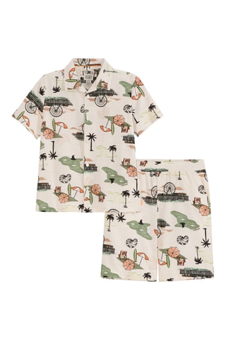 Camisa e calções - Cru