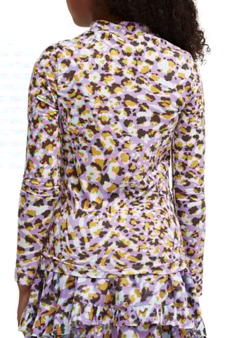 T-shirt - Malva e castanho-escuro