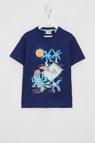 T-shirt - Azul-marinho