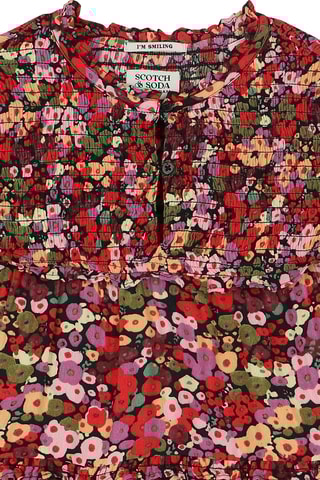 Blusa - Vermelho e violeta