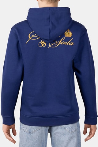 Sweat relaxed com capuz - Azul