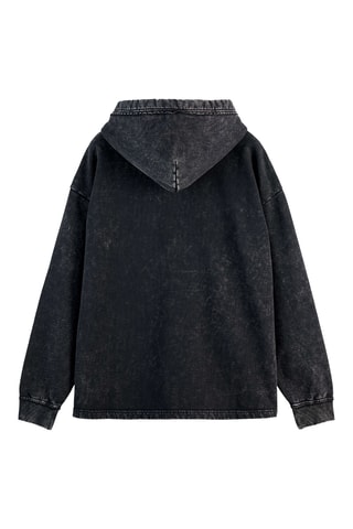 Sweat relaxed com capuz - Preto