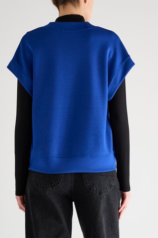 Sweat sem mangas - Azul