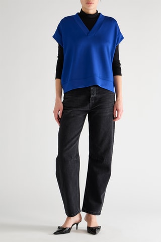 Camisola sem mangas - Azul