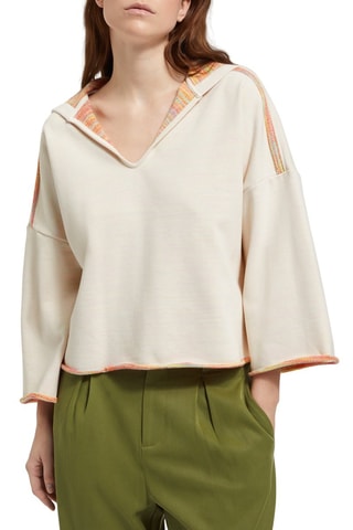 Sweat com capuz - Bege